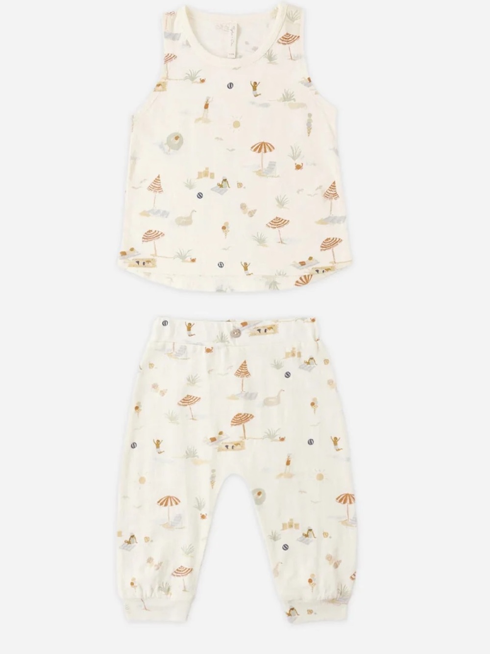Rylee + Cru Tank & Slouch Set - Beach Day - size 2-3Y